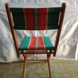 Vintage camping folding chairs