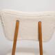 Butterfly chair in beech wood and cream boucle, Europe, 1960