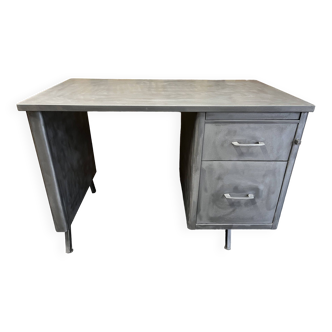 Industrial metal desk