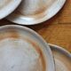 10 dessert plates in sandstone from the vintage 70s marsh