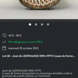 Triangular shaped cup - jean de lespinasse