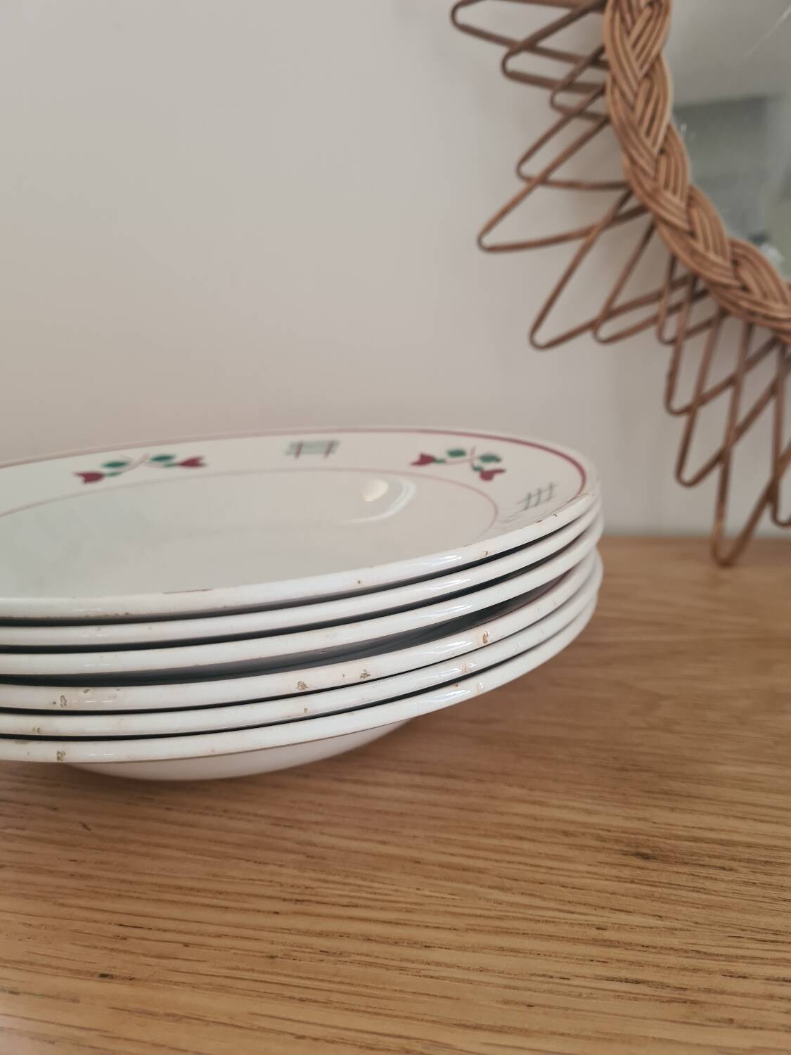 6 soup plates Céranord St Amand