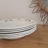 6 soup plates Céranord St Amand