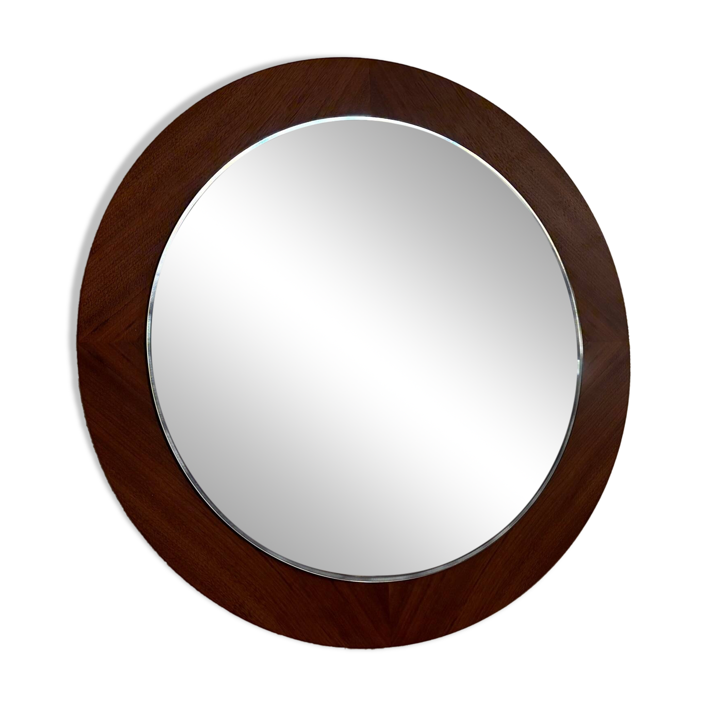 Scandinavian-style crystal mirror, Germany, 1970s