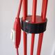 Design lamp italy 180cm red tubular Red floor Lamp designer light italy 1970