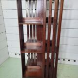 Mahogany revolving bookcase
