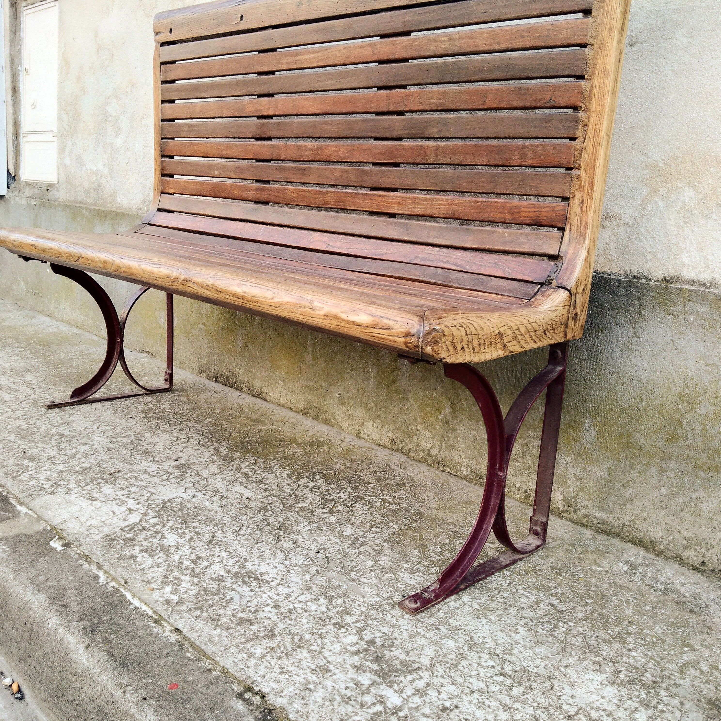 Paris metro bench 1924