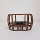 Italian Wicker and Rattan Coffee Table, 1970s