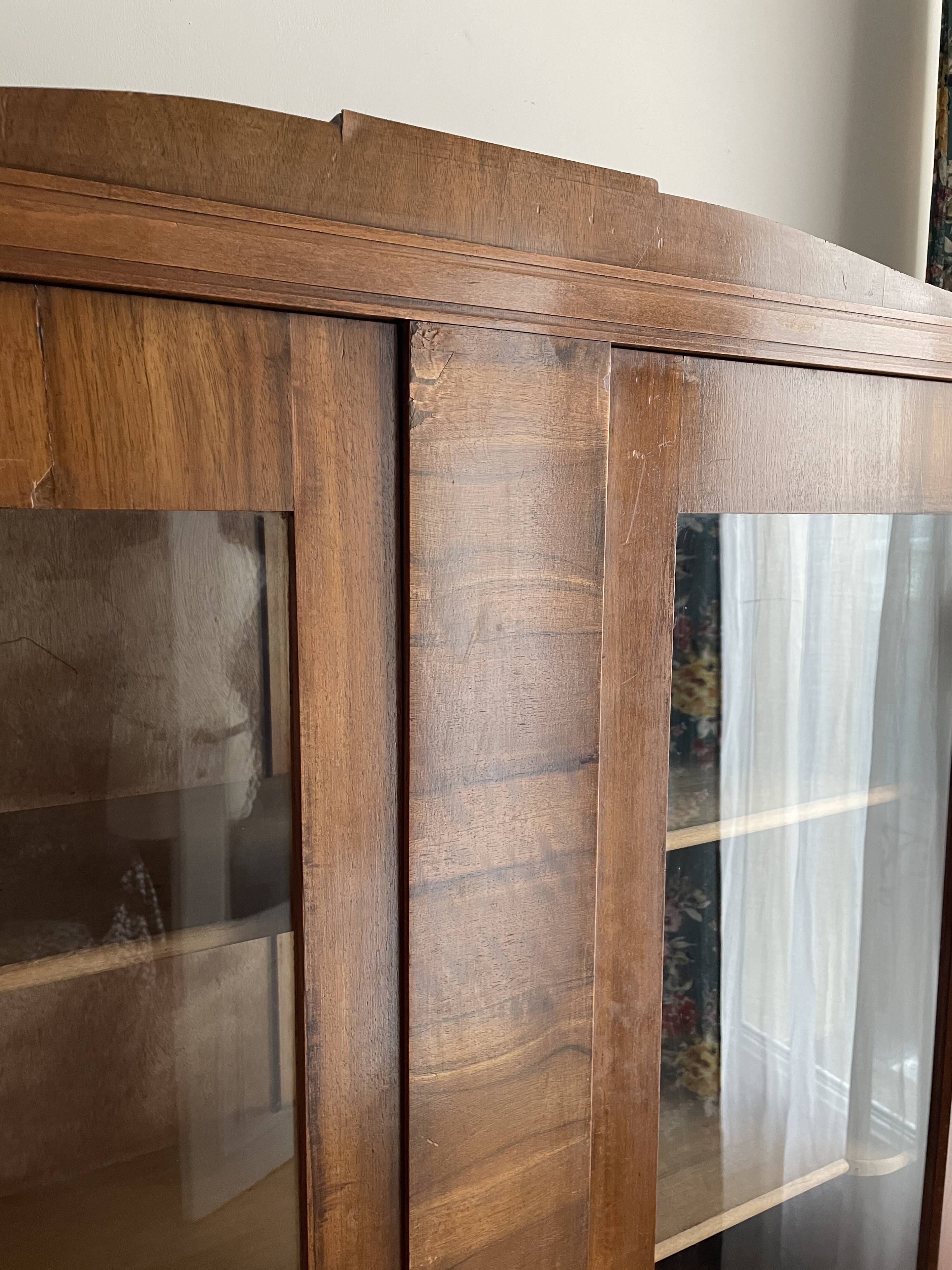 Art Deco glass cabinet