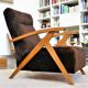 Chair of the years 50-60 frame wood