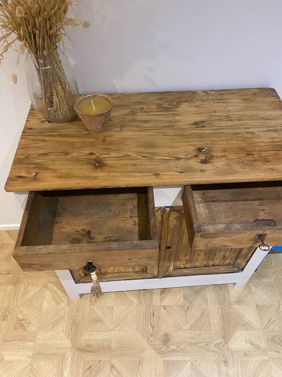 Old wooden sideboard