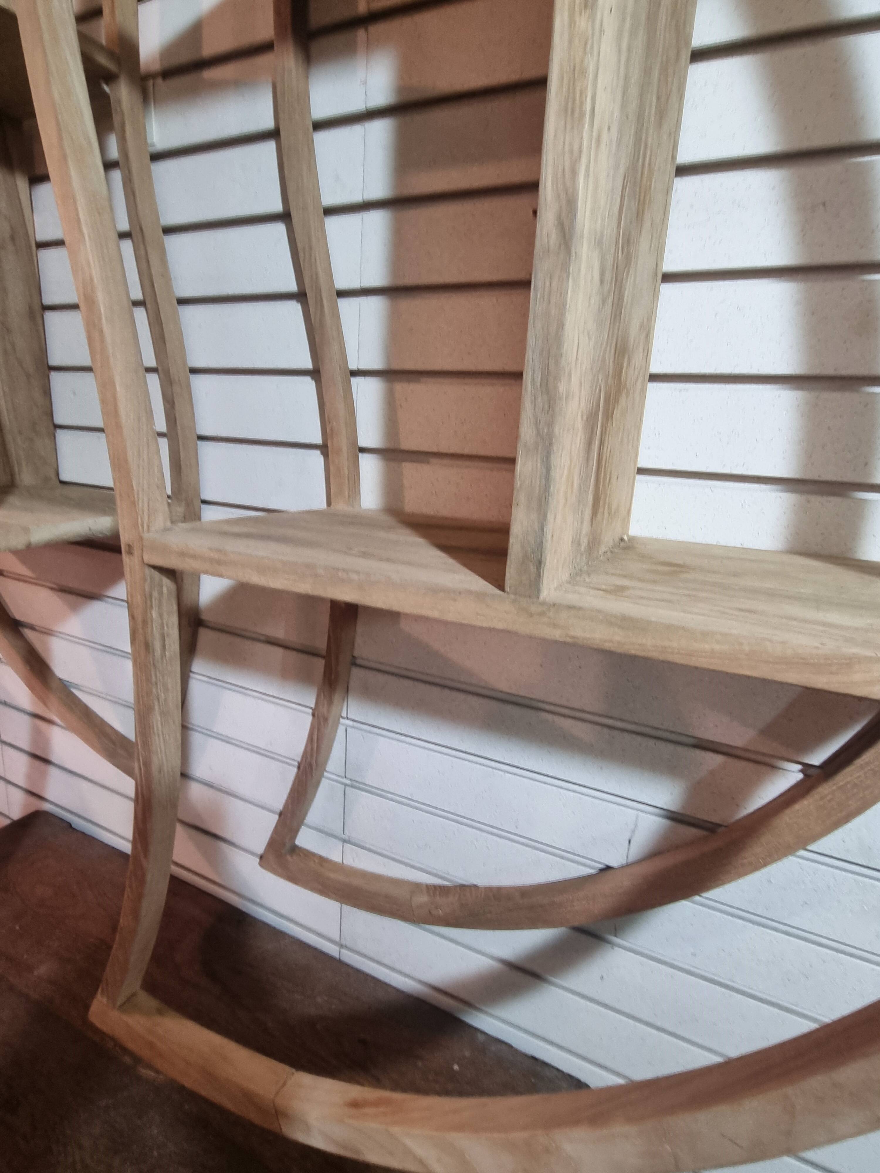 Etagère, bibliothèque  yin yang en teck