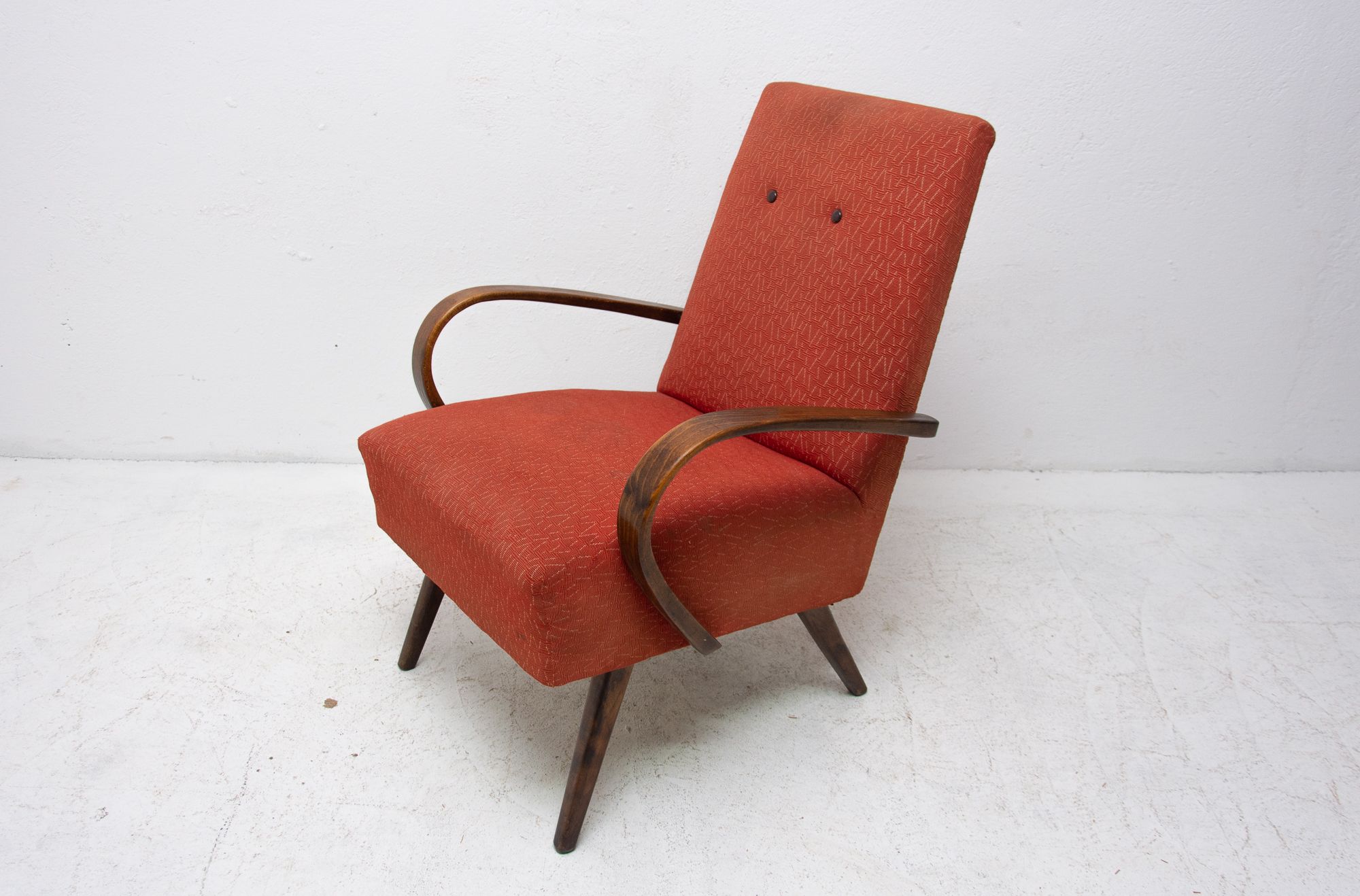 Pair of mid century bentwood armchairs by Jaroslav Šmídek, 1960s