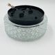 Vintage diamond point glass wall light RZB