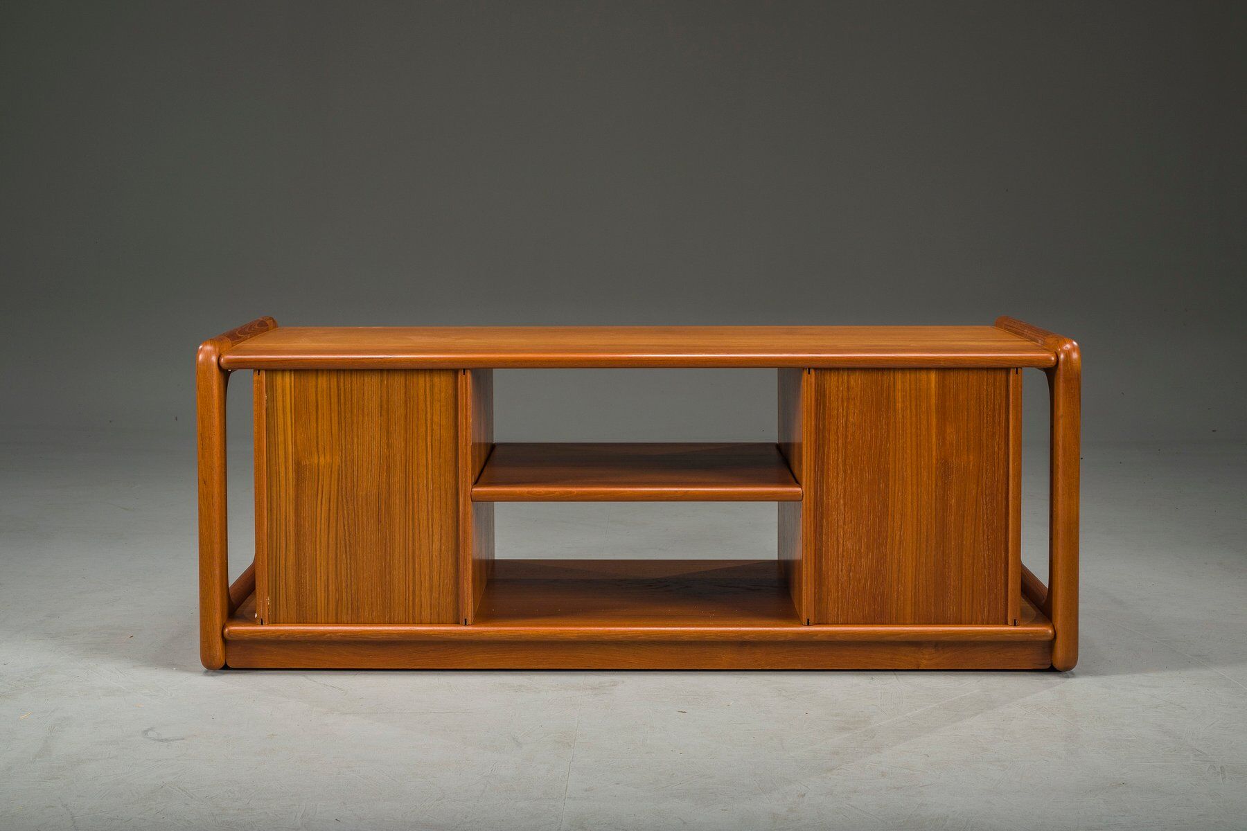 Mid-century Danish teak vinyl storage cabinet from Dyrlund, 1960s