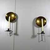 Set of 2 Wall Candlesticks by E.W. Asplind Sweden, 1930's
