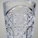 Large vintage cut and molded crystal vase, 1980-2000, Bohemia, Czechoslovakia