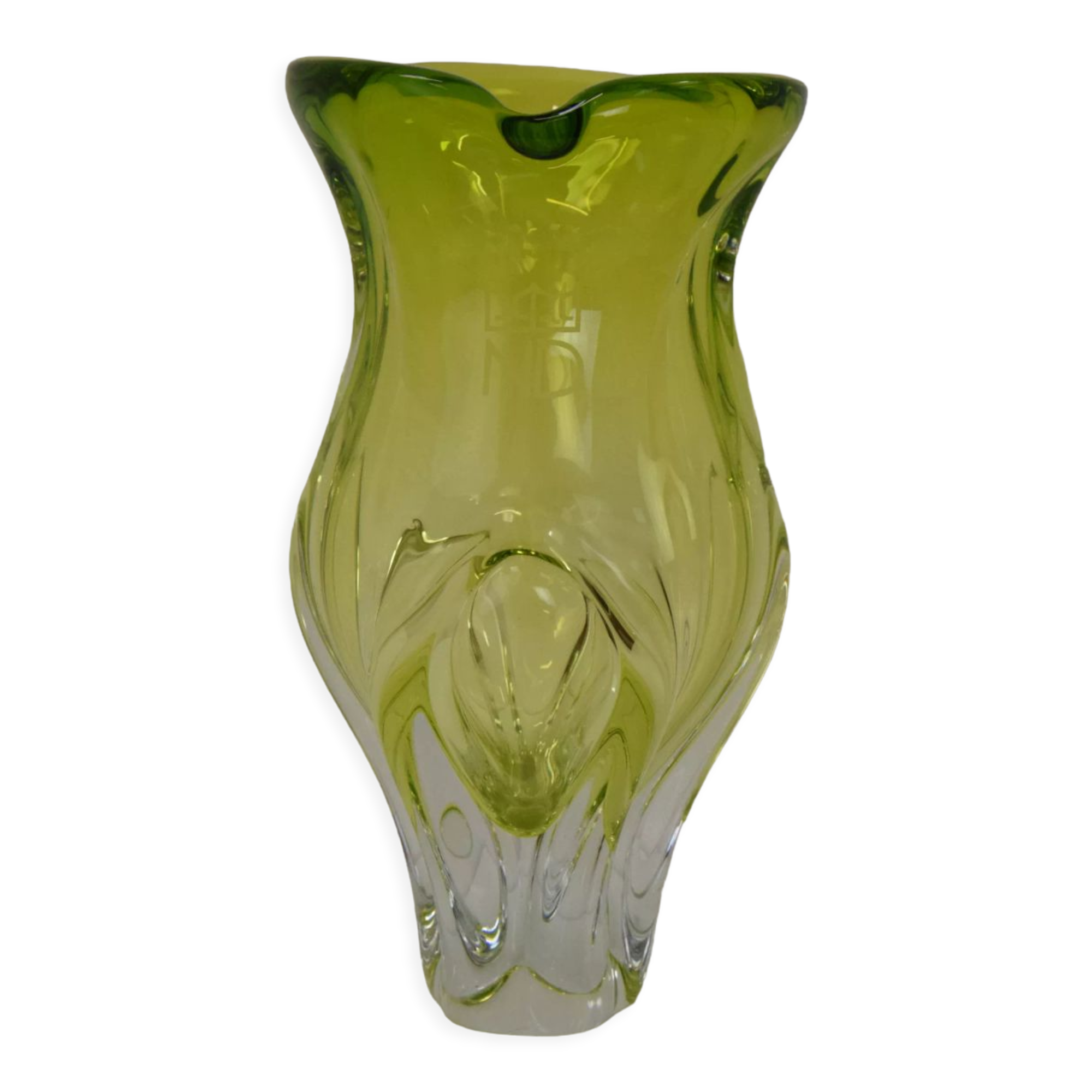 Art Glass vase designed by Josef Hospodka in the former Czechoslovakia in the 1960's
