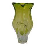 Vase art glass par Josef Hospodka, ancienne tchécoslovaquie, années 1960