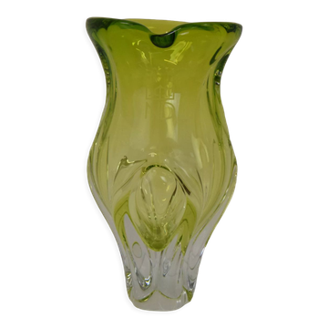 Art Glass vase designed by Josef Hospodka in the former Czechoslovakia in the 1960's