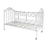 Lit de bébé en fer forgé banquette