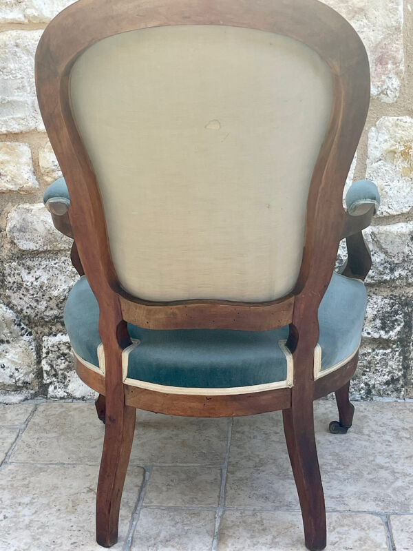 Fauteuil en Acajou de style Napoléon III