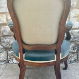 Napoleon III style mahogany armchair
