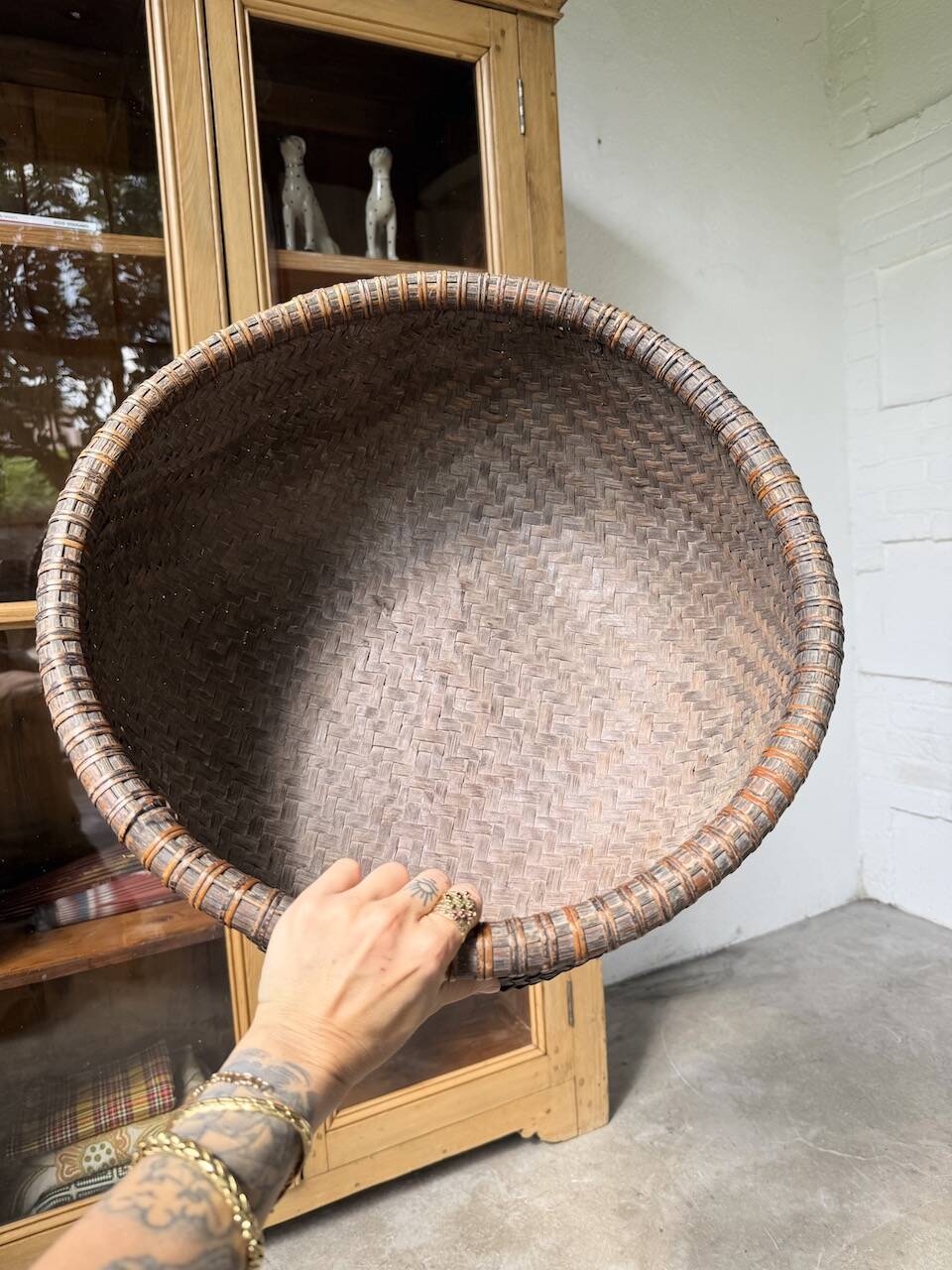 Vietnamese tea basket, mid-20th century
