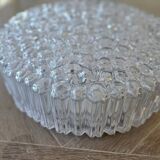 Hammered glass ceiling light