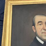 Painting Portrait of a Man – attributed to Basile Lemeunier (1852-1922), dated 18