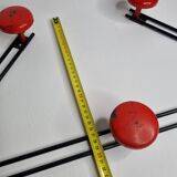 Original vintage metal “trapeze” coat rack, 5 hooks, 67 cm