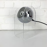 Table lamp space age sphere chrome plexiglass, 1960/1670