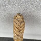 Vintage rattan wall shelf