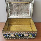Vintage painted metal box