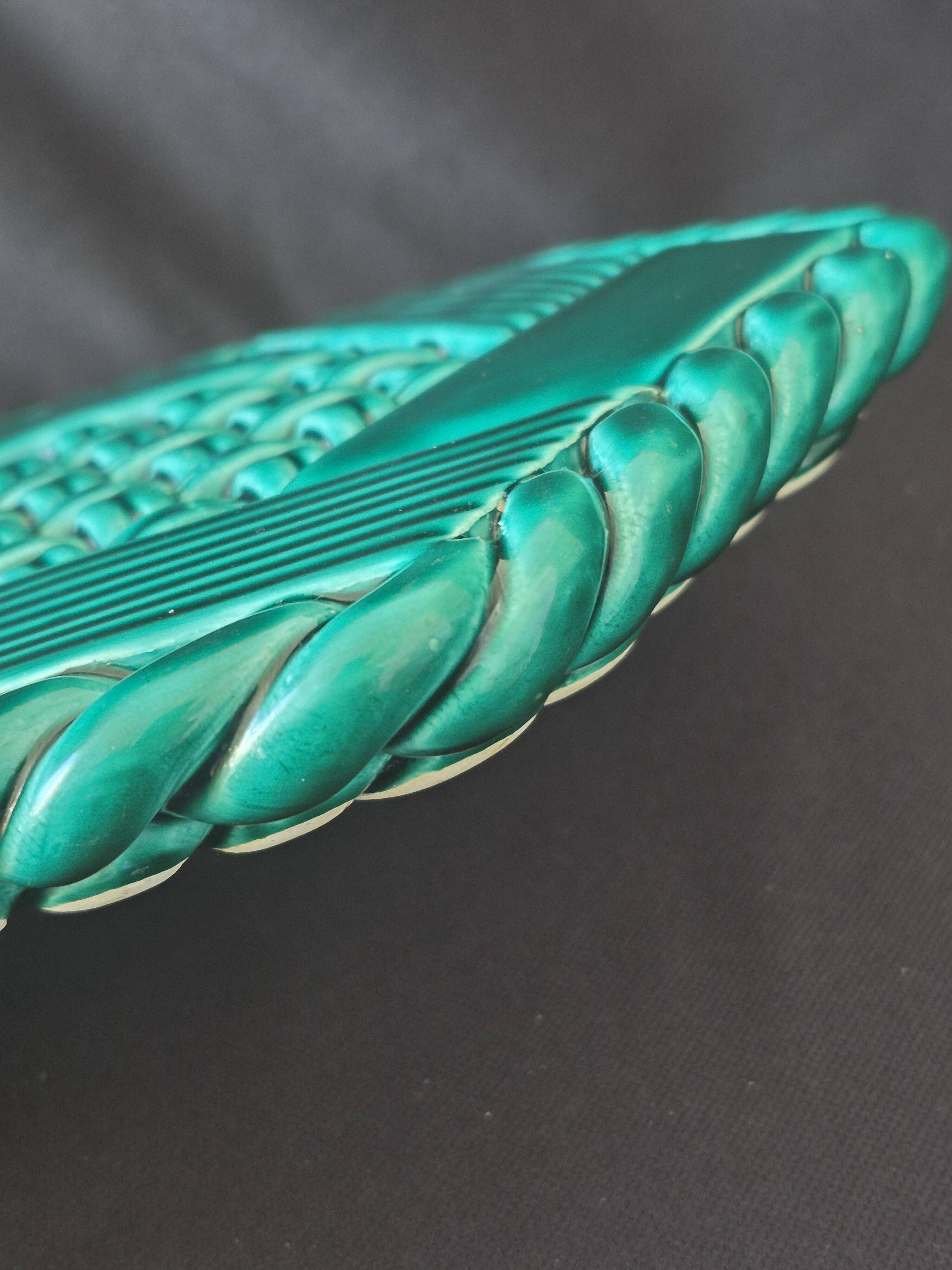 Varnished ceramic trivet from Vallauris and 2 bottle coasters.