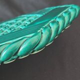 Varnished ceramic trivet from Vallauris and 2 bottle coasters.