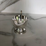 Silver metal saucepan