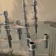 Series of 14 vintage Nagel style modular candle holders