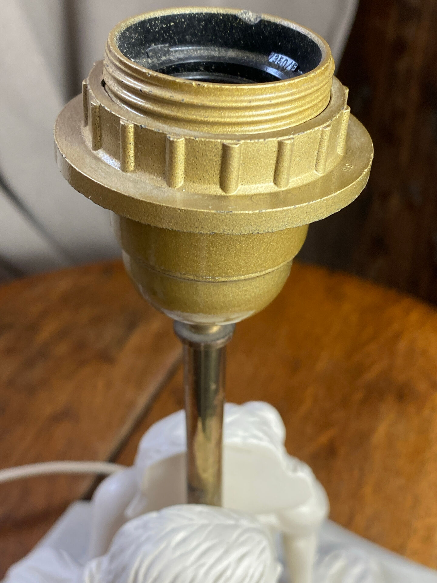 Table lamp, female figures
