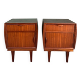 Paire de tables de chevet vintage scandinave