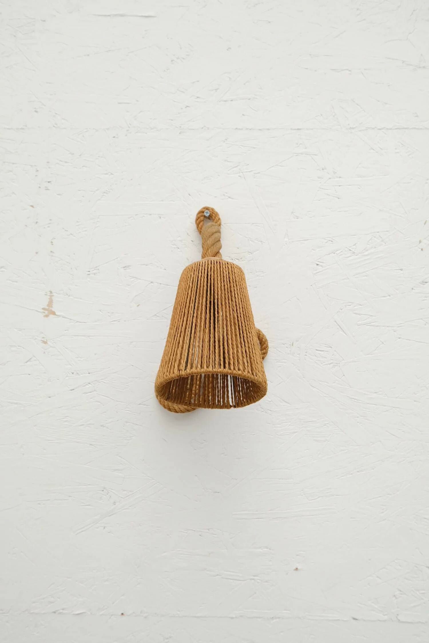 Audoux & minet rope wall light, france 1950