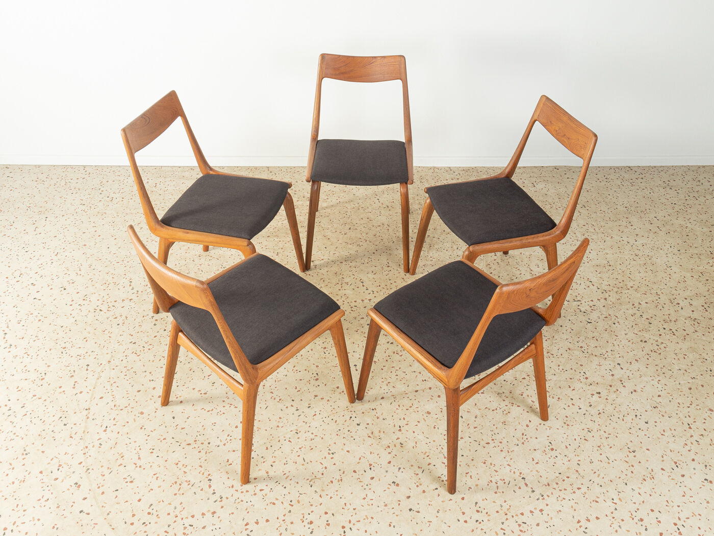 Boomerang Dining chairs by Alfred Christensen