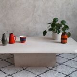 Coffee table in travertine