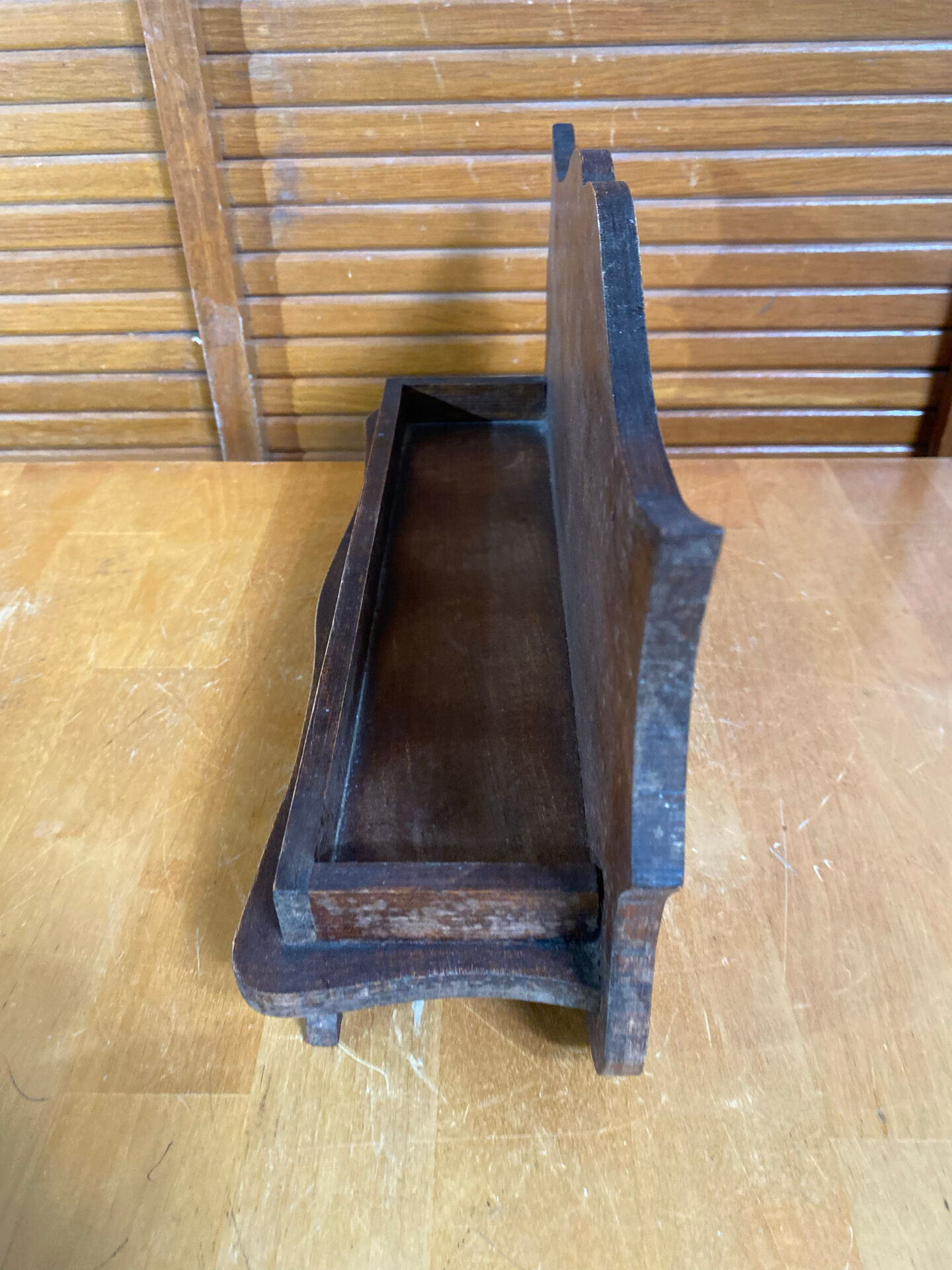 Etagère Ancienne Rangement Épices Bois Deco Cuisine Vintage #E521