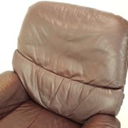 Fauteuil en cuir réglable scandinave par Peem, années 1970, finlande