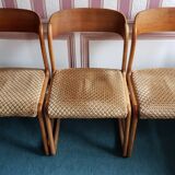 Set of 6 chairs Baumann vintage sled