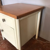 Small bedside table in sheet metal year 50