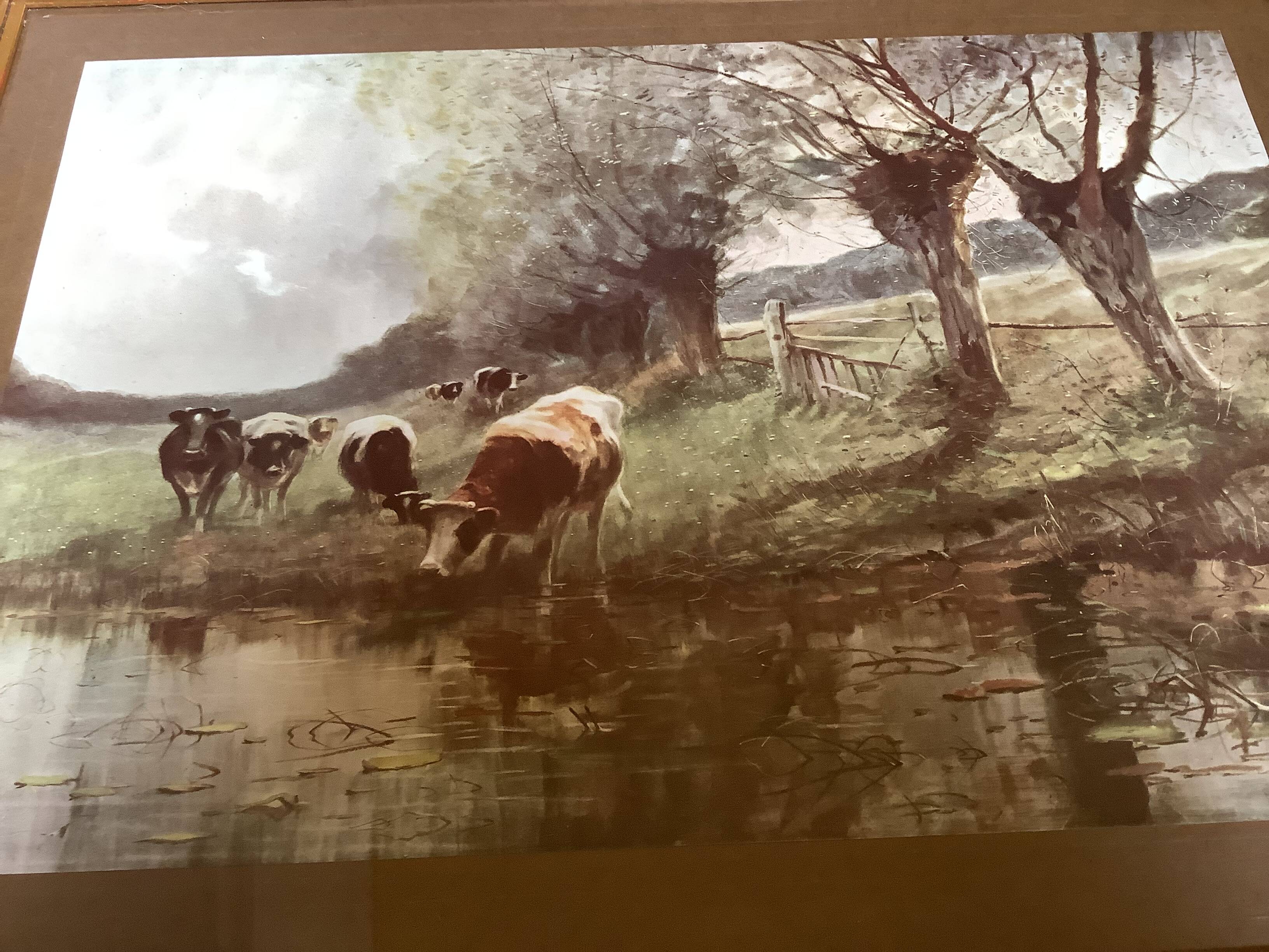 Frame with a countryside landscape