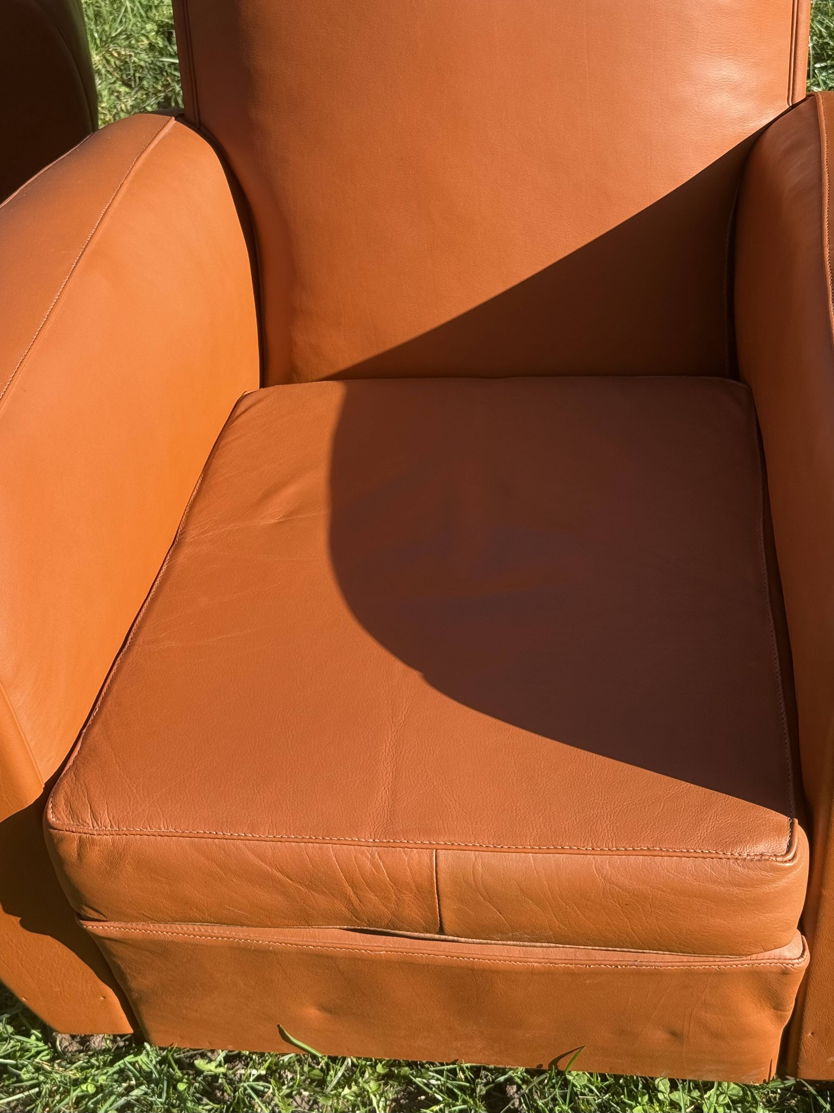 pair of leather clubs