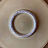 3 espresso cups and their saucers, Limoges porcelain, Magdalithe model, 1950s